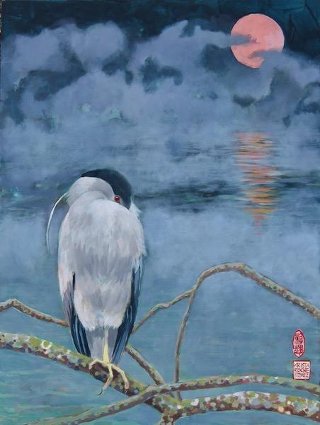 Vigilance (Black-crowned Night Heron) | 16" x 12" | $650.00 | SOLD