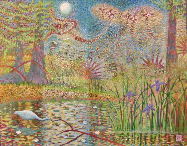 Marsh Tapestry | 22" x 28" | acrylic | $1,500.00
