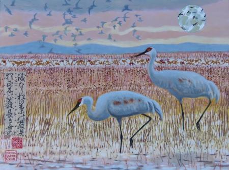 Song of the Sandhills 2 (Sandhill Cranes) | 12" x 16" | $650.00 