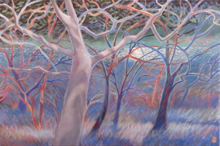 Night Wind by the Sea | 24" x 36" | acrylic | $1,800.00